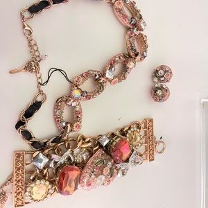 Betsey Johnson Antique Heart Set